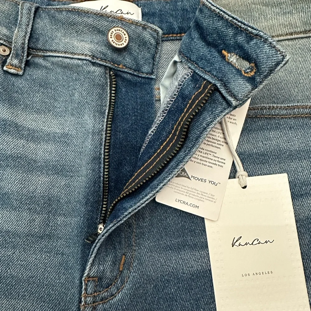 KanCan High Waisted Denim Jeans in Medium Stone Wash Size 30 Women’s